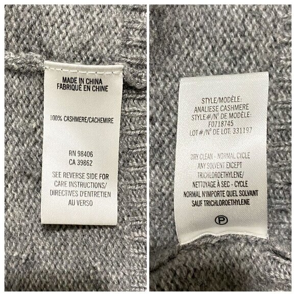 Theory Analiese Gray Open Front Cashmere Cardigan, Size P/XS - Picture 6 of 6